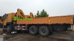 10T 6500mm Cargo Box Sinotruk Howo7 Truck Mounted Crane