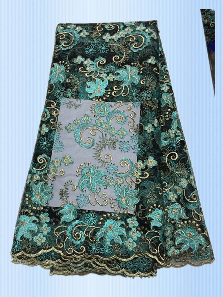 African Lace Fabric 2017 High Quality Lace Tulle Styles Embroidery Laces for Wholesale with different color