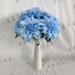 Wholesale Artificial Wedding Decoration Silk 7 Heads Dahlia Bouquets Flower