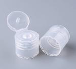 cosmetic Flip Top Bottle Caps Transparent smooth 20/410 24/410