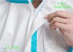 Blue PP / SMS Disposable Protective Gowns Scrub Suit Lightweight S-5XL Size