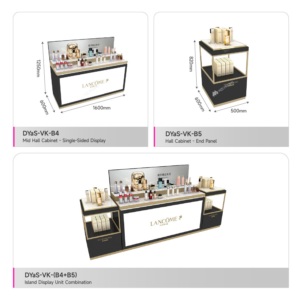 Retail Display Rack Minimalist Multifunctional Cosmetic Display Cabinet for Beauty Shop Interior Design