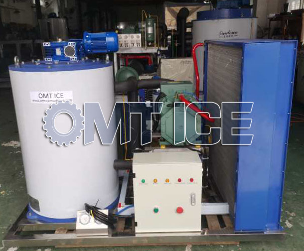 3P Fresh Water 5ton Ice Flake Maker Machine 2.2mm Thickness Snow Flake Ice Maker