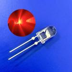 Traffic Warning Light LED Diode 5mm Round Head 620nm 12000mcd Short Pins With