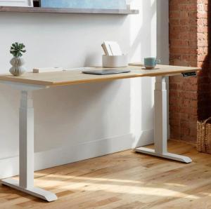 Wholesale Vintage Rustic Wooden Work Station Height Adjustable Electric Desk for Office Table from china suppliers