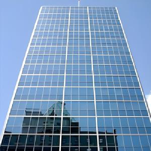 China Powder Coating Unitized Curtain Wall Thermal Insulation Curtain Wall Window Wall on sale