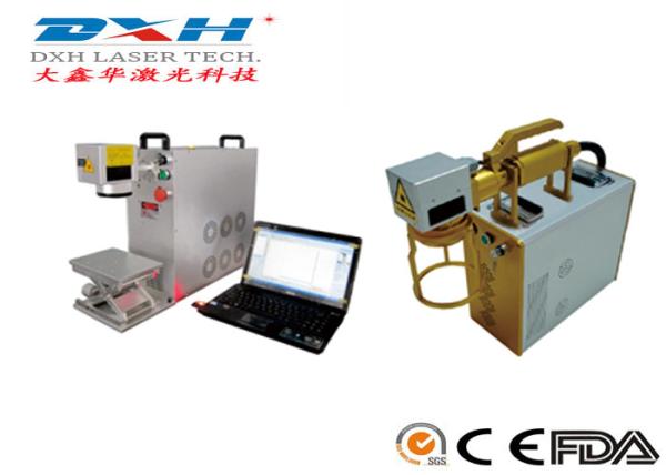 Computerized Tabletop Fiber Laser Marking Machine 50~180mm Marking Range 20W 30W