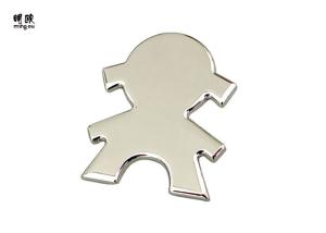 Wholesale Shiny Silver Custom Metal Fridge Magnets Girl Style , Pretty Refrigerator Door Magnets from china suppliers