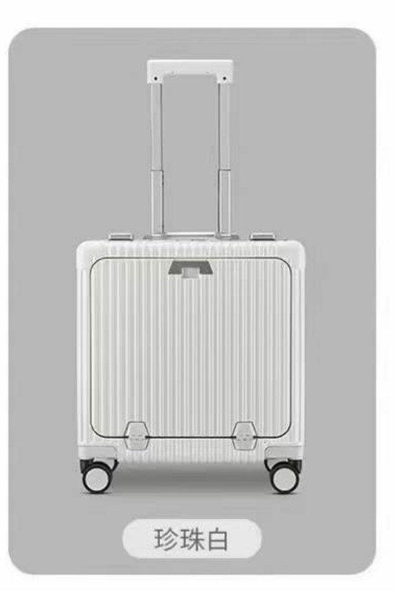 Wholesale 18 Inch Multifunctional Carry On With Aluminum Frame 2023 New Hot Sale Carry On With Front Zipper Pocket