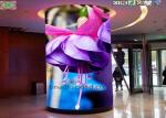 Full color 360 Degree Cylinder LED Display Outdoor Column curve Screen