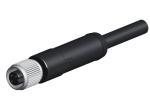 Industrial Automation Connectors Waterproof M5 4P Female Straight Connector