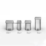 Stainless Steel Pedal Trash Can 18L Capacity Soft Close Stylish Household Waste