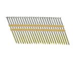 21 Degree 2-38'' x .113'' Round Head Bright Ring Shank Plastic Strip Nails