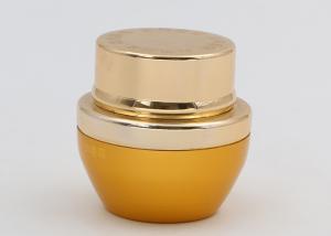 Wholesale Frosted Small Glass Cosmetic Jars With Lids , Gold Glass Ointment Jars Luxury from china suppliers