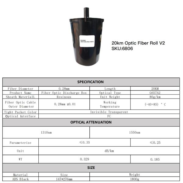 Long Distance FPV Fiber Coating Quadcopter Drone Remote Control 20km/rool 2.8mm