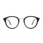 Round Reading Acetate Metal Glasses OEM 4 Color For Women And Men