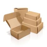 Custom Logo Printed Eco Friendly Delivery Brown Kraft Paper Carton Mailer