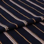 32S Cotton T Shirt Fabric Tightly Woven 180g Yarn Dyed Stripe Material