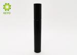 Black Aluminum Mascara Containers Cylinder Shape For Cosmetic Packaging