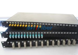 Wholesale 19” Fiber Optic Cable Junction Box For LC ST SC FC Connectors , Optical Terminal Box from china suppliers