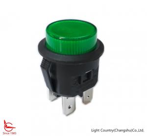 Wholesale Factory Illuminated Push Button Switch, Φ20, SPST, ON-OFF, Green Button, 16A 250V from china suppliers