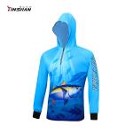 Fully Sublimation Print Custom Logo 100% Polyester Quick Dry Sun Protect Fishing