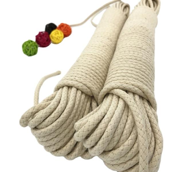 YILIYUAN 2021 Shandong Exit 6mm 8 mm flat hollow nude cotton halyard rope