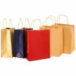 Custom Printed Recyclable Shopping Clothing Gift Bag Kraft Paper Bags with Your