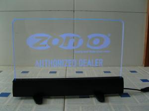 Wholesale 8mm 200pcs engraved acrylic colorful led illuminated sign board from china suppliers