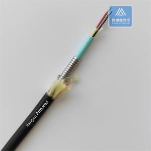 Wholesale 12 Cores Multi Mode Spiral Armored Fiber Cable 7.5mm Black TPU Rodent Resistant FTTH Micro Armored Cable from china suppliers