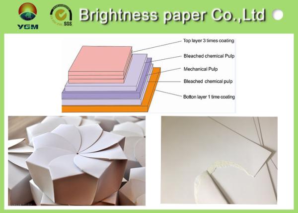 Folding Resistance C1S Folding Box Board 300gsm For Toys Packaging