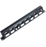 Metal D Ring 1U Network Cable Management With Metal Cover , Long Life YH4038