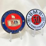 Custom Coin Souvenir Brass Gold Silver Logo 3D Metal Challenge Coin for Laser