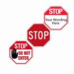 Thickened Aluminum Speed Sign Safety Board Round Traffic Road Warning Sign