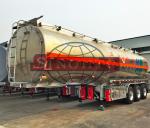 45m3 3 Axle Propane Tank Trailer 12R22.5 Tyre Heavy Duty Mechanic Suspension