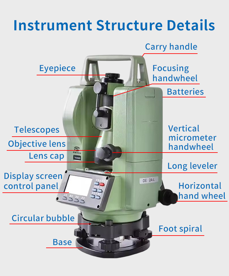 Changzhou Geodetic Longitude And Latitude Laser Electronic Measuring And Mapping DE2A-L Upper And Lower Laser High Precision