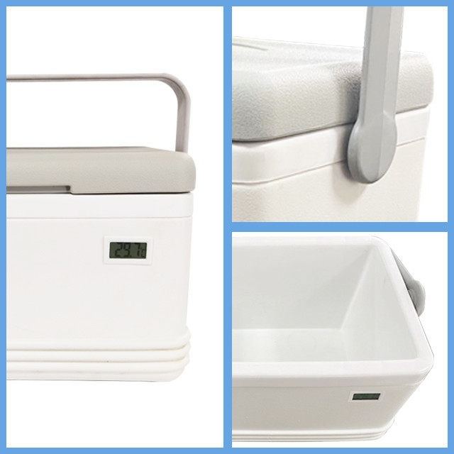 Insulation Type PU Foam Cold Chain Transportation Small Portable Cooler for Medicine