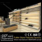 hot elegant leather showcase display counter for shoes