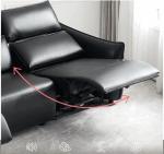 BN Modern Black Functional Sofa Lift Sofa Double Motor Headrest Seat Adjustable