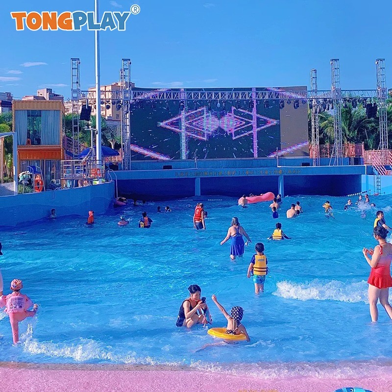 Relaxing Surf Wave Pool Amusement Water Park Supplies Customized