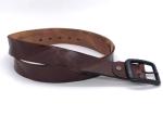 100% Cow 140cm Mens Casual Leather Belt With Black Buckle