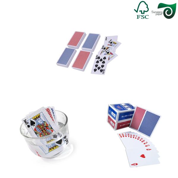 Black Core Coated Poker Paper 310gsm With High Opacity Anti Cheating Cardstock