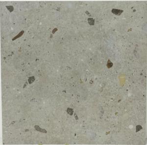 Wholesale CE Certified Terrazzo Porcelain Tile Dark Grey 9mm Thickness Frost Resistant from china suppliers