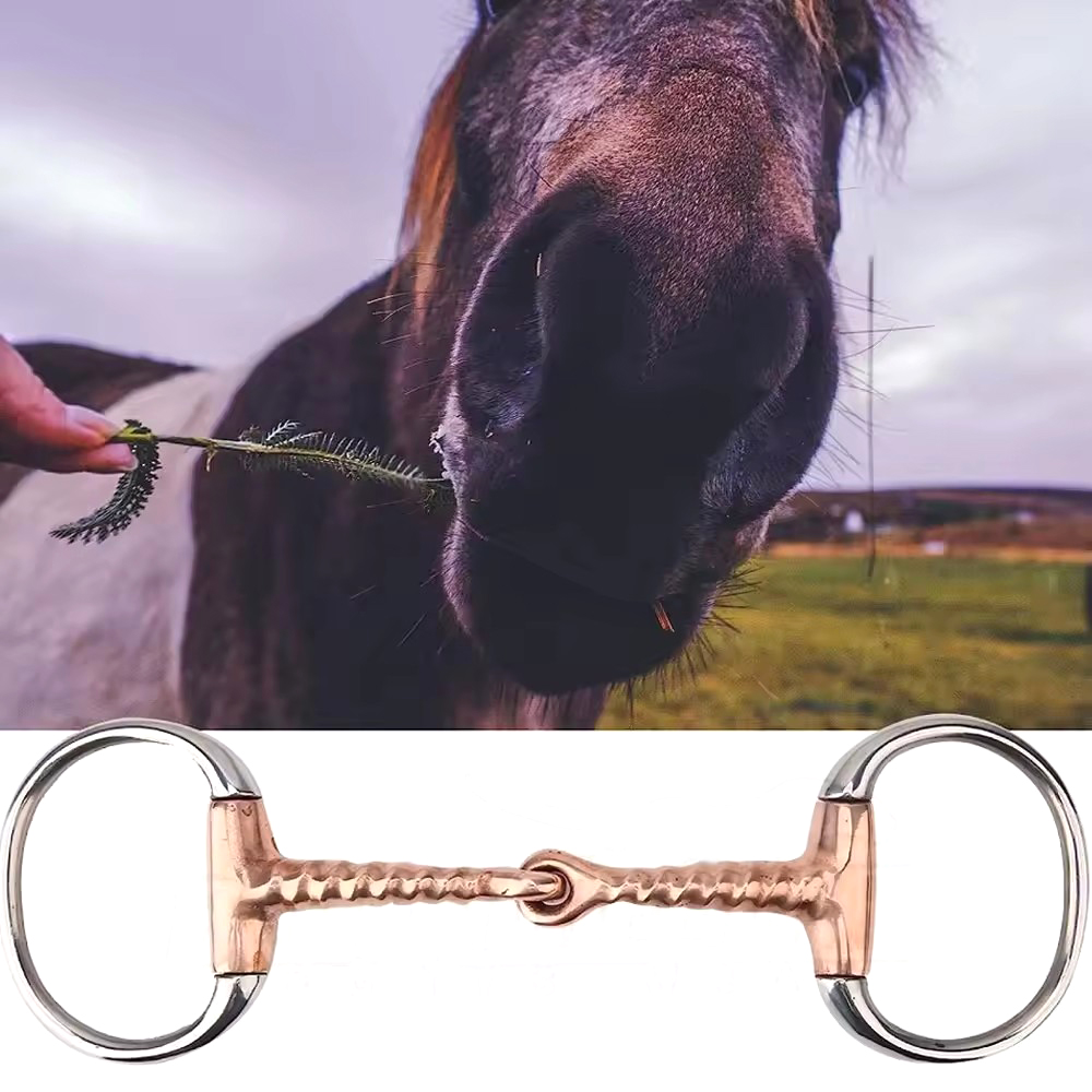 Stainless Steel Equestrian Horse Bits with Polished Finish and Loose Ring Snaffle Design