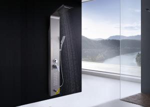 Wholesale Dual Zinc Alloy Handle Waterfall Shower Tower , Easy Install Shower Panel ROVATE from china suppliers