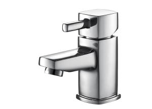 Wholesale Single Lever Monobloc Chrome High Brass Ceramic Modern Basin Mixer T8182W from china suppliers