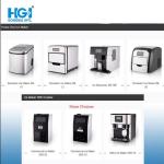 Black Countertop Stainless Steel LED Touch Mini Ice Maker Portable