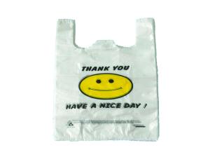 Wholesale PE Plastic Shopping Bags With Die Cut Handle , Personalized Plastic Grocery Bags from china suppliers
