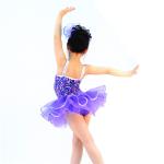 Midee Kids Dance Clothes Coin Sequin Tutu Skirt Dress With Silver Sequins Edge
