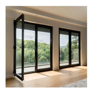 Wholesale 10 Sealing Layers Skate Exterior French Thermal Break Casement Doors with Aluminum Frame from china suppliers